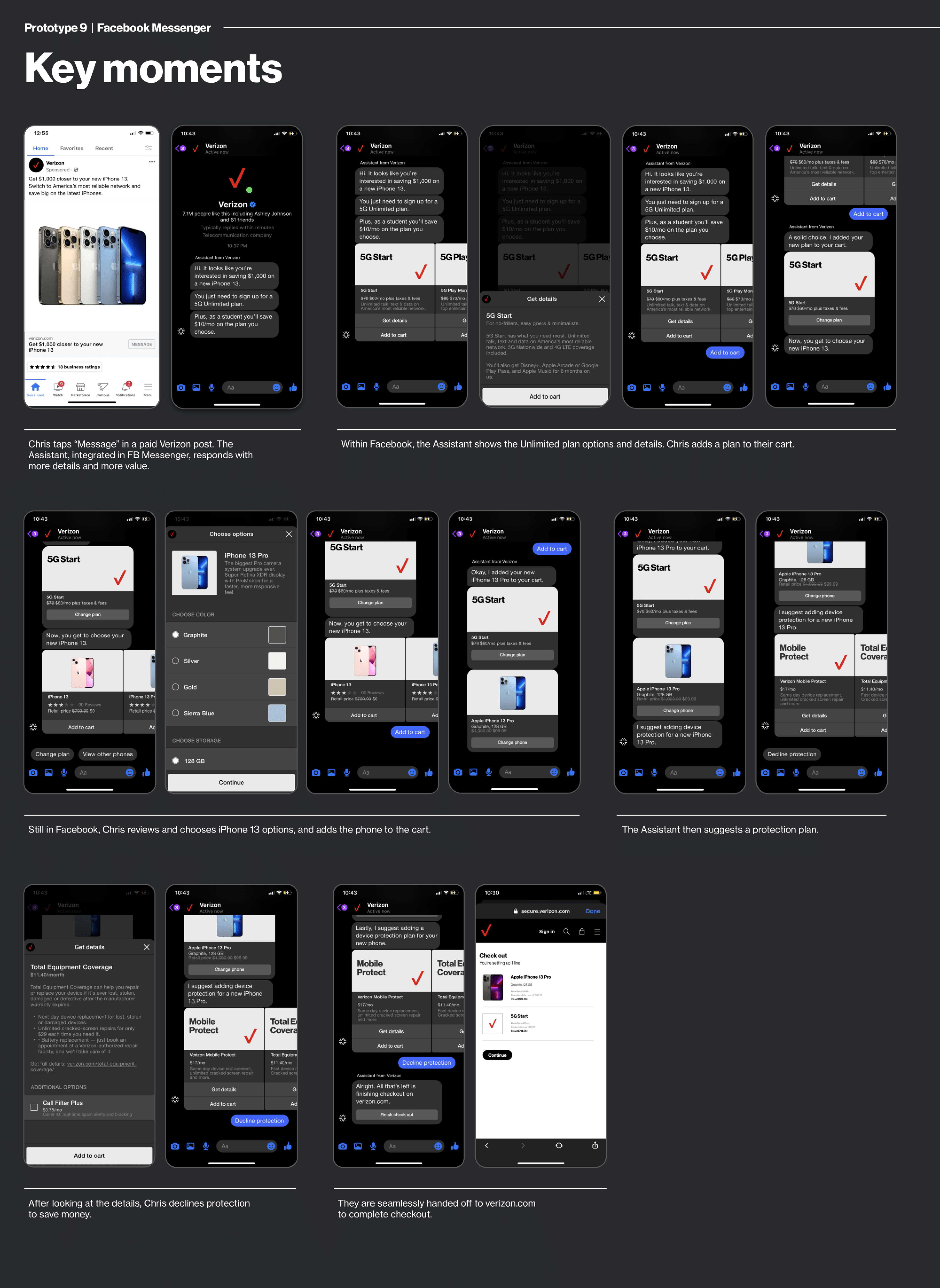 Verizon Facebook Marketplace prototype